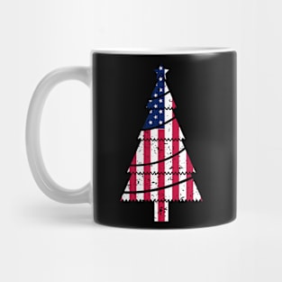 The American Flag Christmas T-shirt Mug